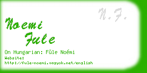 noemi fule business card