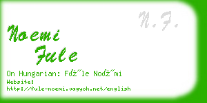 noemi fule business card